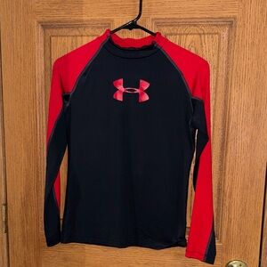 Under Armour Black and Red Performance Shirt